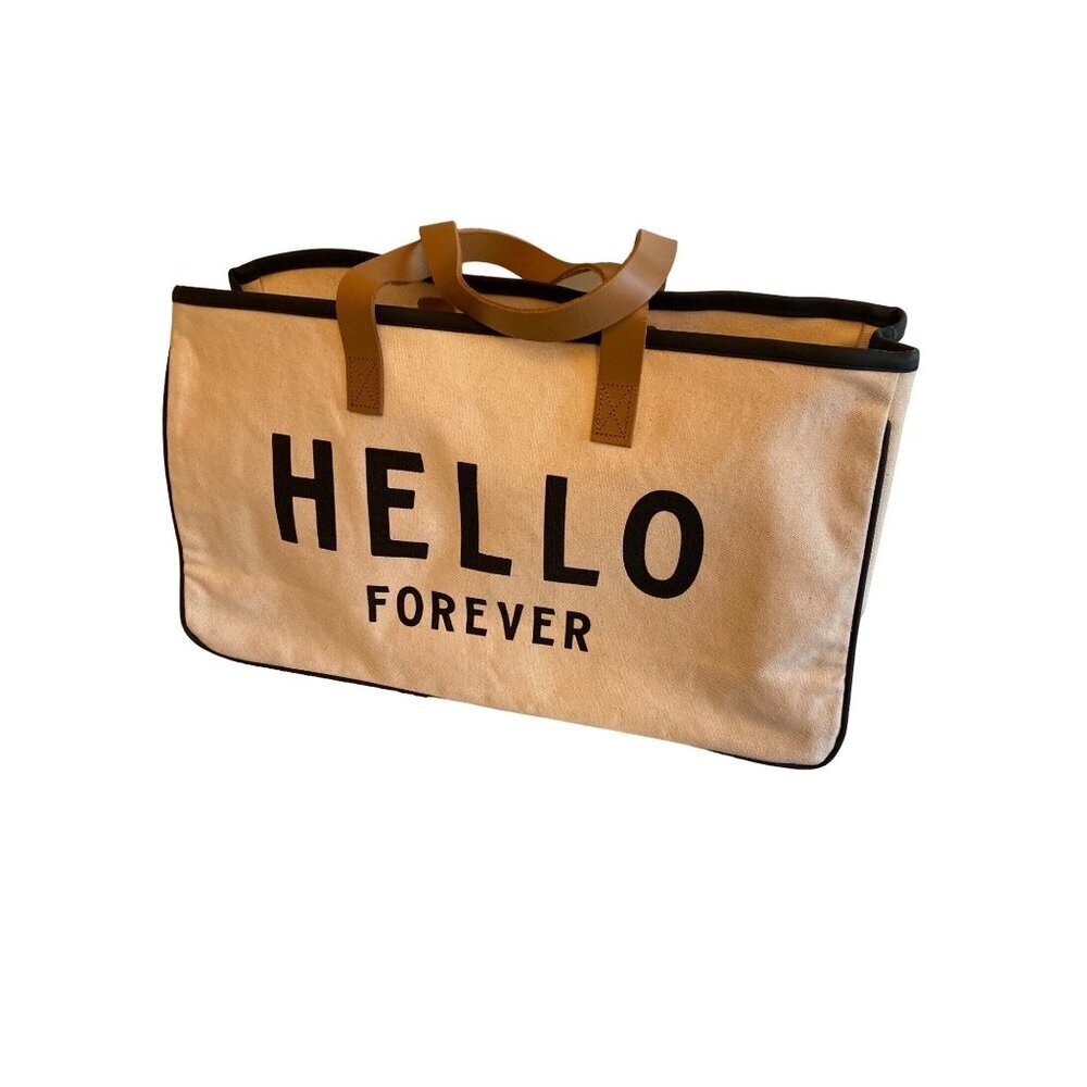 Santa Barbara Design Studio Tote Cream Hello Forever Canvas Market Bag